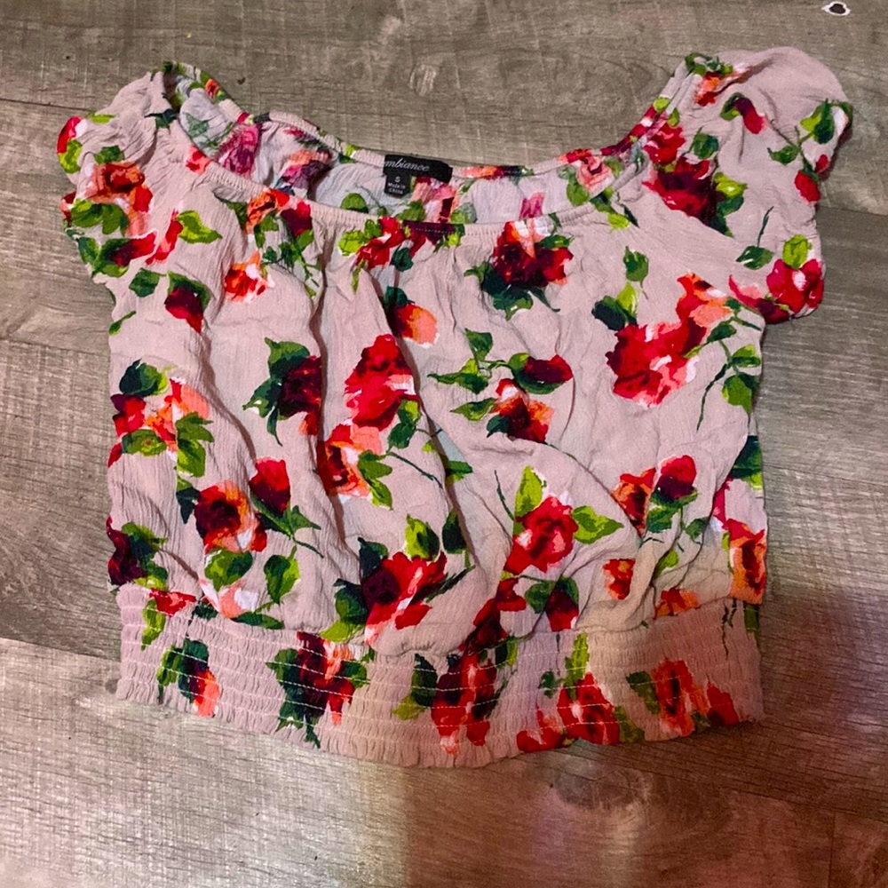 floral crop top